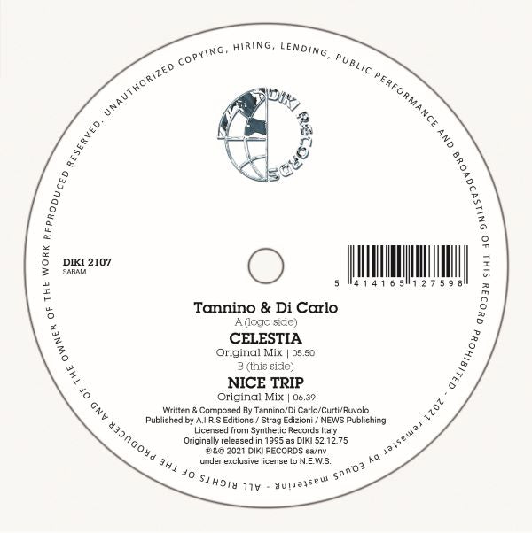 Tannino & Di Carlo - Celestia (12 inch)