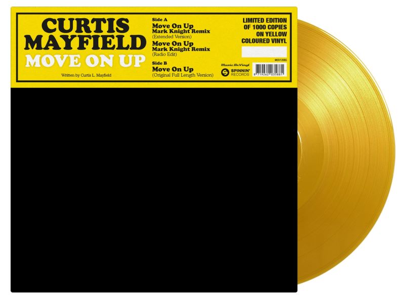 Curtis Mayfield - Move On Up (12 inch) (Yellow vinyl)