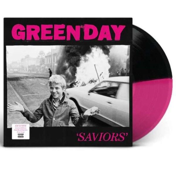 Green Day - Saviors (LP) (Black & Pink vinyl)