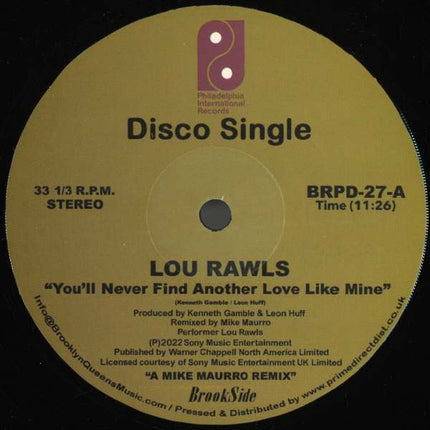 Lou Rawls - You"ll Never Find/See You When I Git There (Mike Maurro mix) (12 inch)