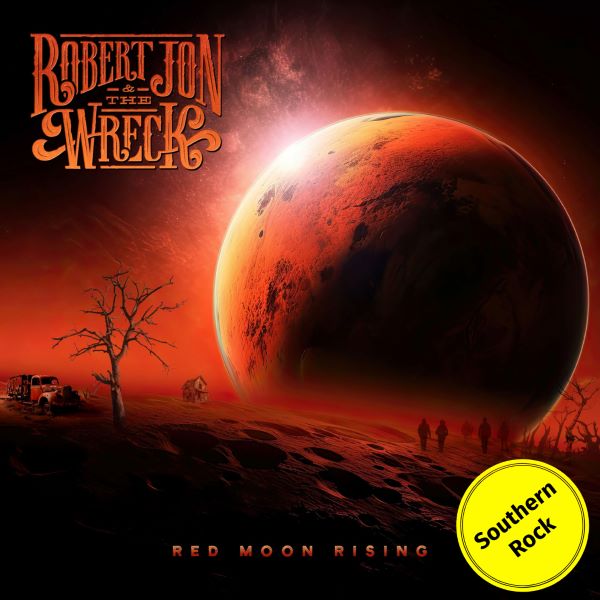 Robert Jon & The Wreck - Red Moon Rising (LP) Red& black splatter vinyl)