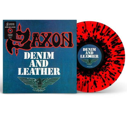 Saxon - Denim In Leather (LP) (Red splatter vinyl)