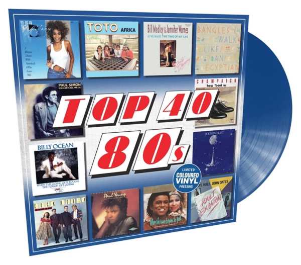 V/A - Top 40 80s (LP) (Blue vinyl)