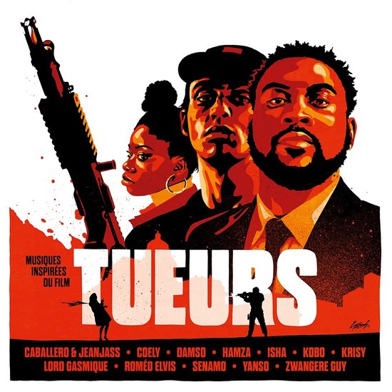 V/A - Tueurs (LP) (Black & red ink spot vinyl)